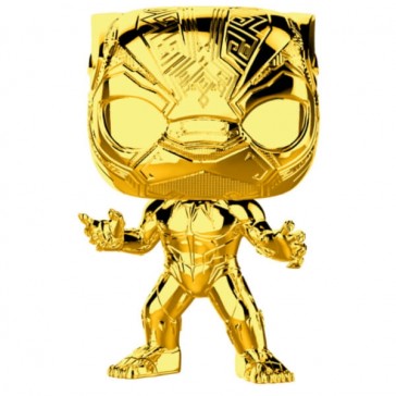 Funko Pop - Black Panther Gold Chrome Vinylfigur - Marvel MS 10 - 383 