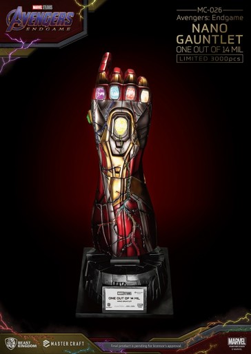 Beast Kingdom - Nano Gauntlet 1/14000605 - Avengers Endgame - 1/1 Mastercraft Staue Replica 