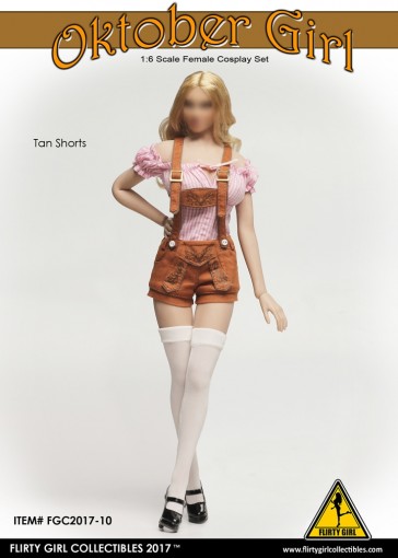 Flirty Girl - Female Oktober Girl Set - Brown Shorts - FGC-2017-10 