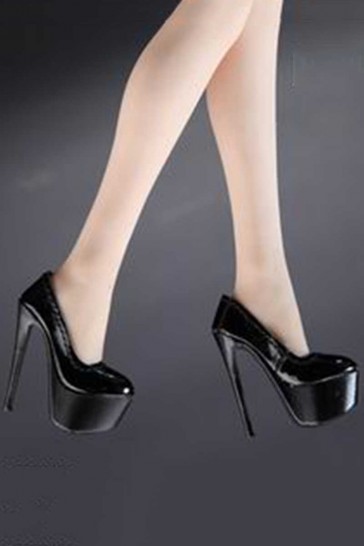 Flirty Girl - Female High Heels Plateau - Black