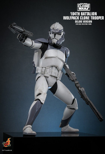 Hot Toys - 104th Battalion Wolfpack Clone Trooper - Deluxe Version