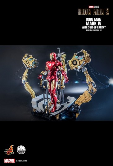 Hot Toys - Iron Man Mark IV with Suit-Up Gantry - Iron Man 2 - Quarter Scale
