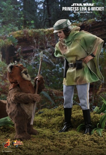 Hot Toys - Princess Leia & Wicket - Star Wars - Return of the Jedi - Collectible Set