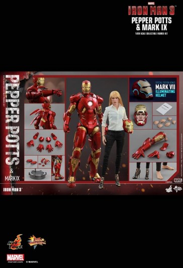 Pepper Potts & Mark IX - Iron Man 3 - Hot Toys