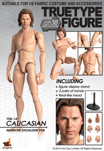 True Typ Body Caucasian Male Narrow Shoulder Version