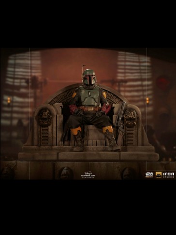 Iron Studios - Boba Fett on the Throne - Star Wars: The Mandalorian - Deluxe Art Scale Statue