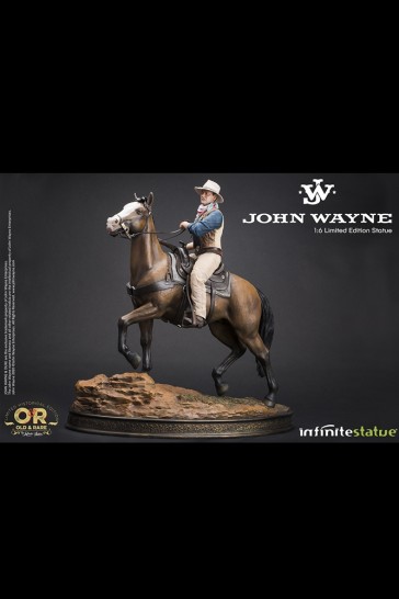 Infinite - John Wayne on Horse - Old & Rare Statue