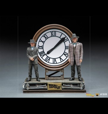 Iron Studios - Marty and Doc at the Clock - Back to the Future Part II - Deluxe 