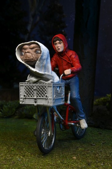 NECA - E.T. and Elliott on Bicycle - 40th Anniversary Actionfigur