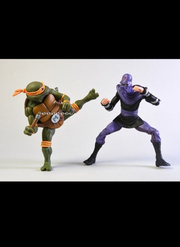NECA - Michelangelo vs Foot Soldier - Teenage Mutant Ninja Turtles
