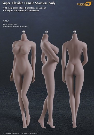 Super-Flexible Female Seamless Body Large Breast Size Sutan Series S09C
