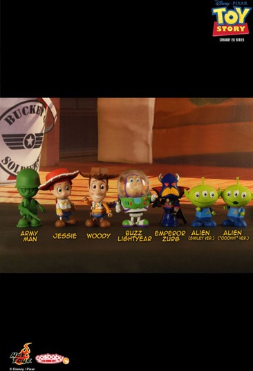 Alien,Army Man,Buzz Lightyear,Emperor Zurg,Jessie und Woody aus