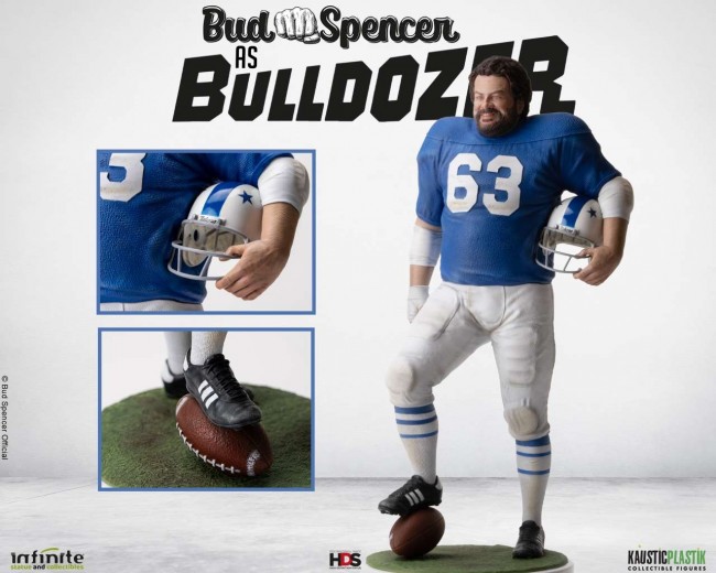 Maglietta Ufficiale Bud Spencer Bulldozer Mücke - T-Shirt Navy Collezione Originale
