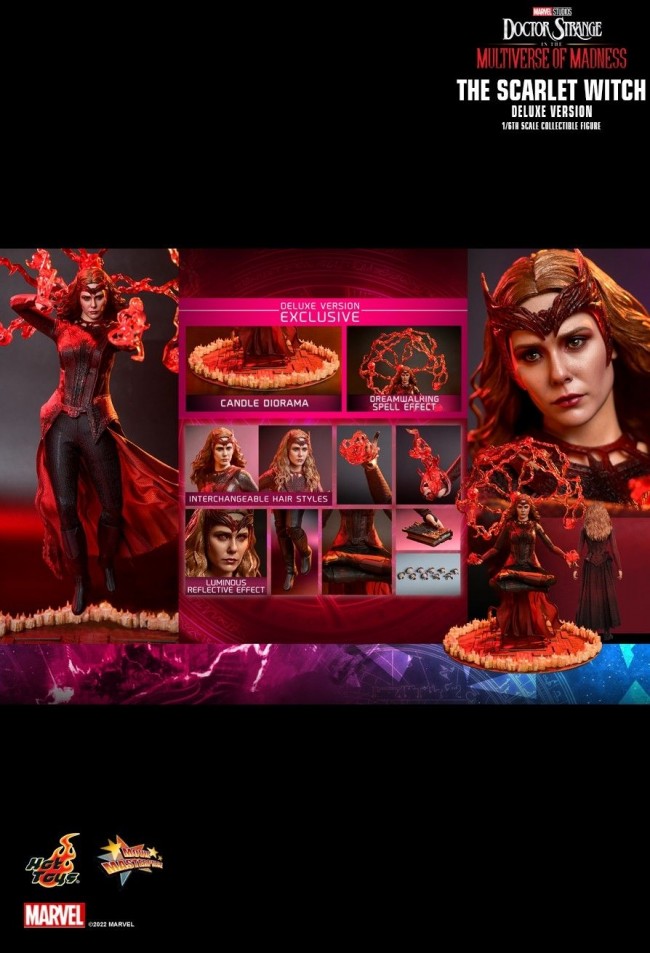 Scarlet Witch aus dem Marvel Blockbuster Doctor Strange in the ...