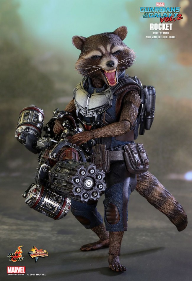 Rocket Raccoon aus dem Film Guardians of the Galaxy Vol. 2 von Hot Toys ...