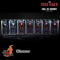 Hot Toys - Hall of Armor - Diorama-Serie - Set of 7 - Iron Man 3 