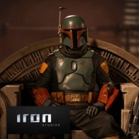 Iron Studios - Boba Fett on the Throne - Star Wars: The Mandalorian - Deluxe Art Scale Statue