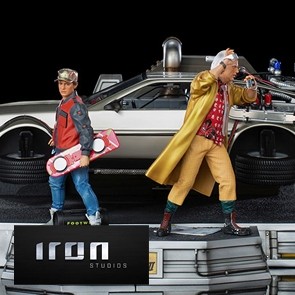 Iron Studios - Back to the Future Part II - DeLorean (Full Set) - Art Scale Deluxe