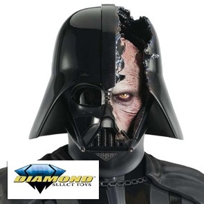 Diamond Select - Darth Vader Damaged Helmet - Obi-Wan Kenobi Legends in 3D Büste 