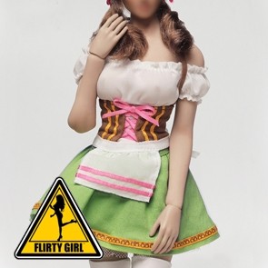 Flirty Girl - Female Oktober Girl Set - Green Dress - FGC-2017-7
