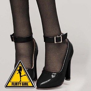 Flirty Girl - Anna Heeled Shoes - Black