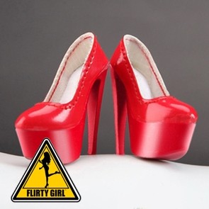 Flirty Girl - Female High Heels Plateau - Red