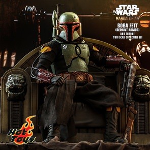 Hot Toys - Boba Fett Repaint Armor & Throne- Star Wars: The Mandalorian